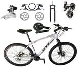 Bicicleta Aro 29 Gti Roma Câmbios Shimano Altus 24v K7 Alumínio Freios Hidráulicos Garfo Com Trava - Branco