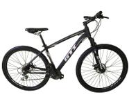 Bicicleta Aro 29 Gti Roma Freios a Disco Hidráulicos 24v Garfo Suspensão - Preto/Cinza