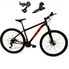 Bicicleta Aro 29 GTI Roma Quadro Alumínio 6061 24 Velocidades MTB Câmbios SHIMANO