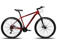 Bicicleta Aro 29 KOG 24 Marcha Shimano Freio Hidráulico Cor:Vermelho+PretoTamanho:17Pneus:Preto