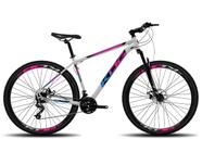 Bicicleta Aro 29 KOG MTB Quadro Alumínio Cabeamento Interno 21 Velocidades 3x7 Marcha Cambios Shimano Tourney Freio a Disco Mecânico