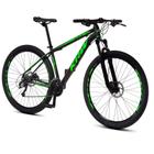 Bicicleta Aro 29 KRW Alumínio 27 Vel Shimano Acera Freio Hidráulico Suspensão dianteira com Trava de ombro Mountain Bike S31