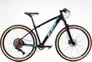 Bicicleta Aro 29 Ksw Xlt 12v Garfo com Trava K7 11/50 Freios Hidráulicos Kit 1x12 - Preto/Azul