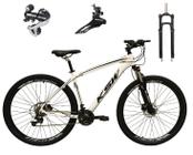 Bicicleta Aro 29 Ksw Xlt 24v Câmbio Tras. Shimano Acera K7 Garfo Trava Freio a Disco - Branco