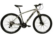 Bicicleta Aro 29 Ksw Xlt 24v Freio a Disco Garfo Com Suspensão Mtb 29 Alumínio - Prata