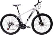 Bicicleta Aro 29 Ksw Xlt 24v Freio A Disco Suspensão Mountain Bike Alumínio - Branco