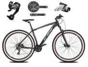 Bicicleta Aro 29 Ksw Xlt 27v Câmbios Shimano Altus Freios Hidráulicos Garfo Com Trava Pneu Bege - Preto/Prata