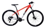 Bicicleta Aro 29 Ksw Xlt Alumínio 24v Câmbios Shimano Garfo com Trava no Ombro - Laranja/Branco