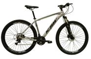 Bicicleta Aro 29 Ksw Xlt Alumínio 24v Câmbios Shimano Garfo com Trava no Ombro - Prata