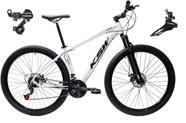 Bicicleta Aro 29 Ksw Xlt Alumínio 24v Câmbios Shimano Garfo Suspensão - Branca