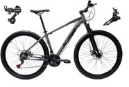 Bicicleta Aro 29 Ksw Xlt Alumínio 24v Câmbios Shimano Garfo Suspensão - Grafite