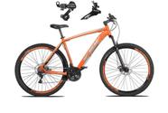 Bicicleta Aro 29 Ksw Xlt Alumínio 24v Câmbios Shimano Garfo Suspensão - Laranja