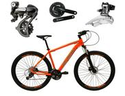 Bicicleta Aro 29 Ksw Xlt Câmbios Shimano Altus 24v K7 Alumínio Freios Hidráulicos Garfo Com Trava Laranja Tam. 21