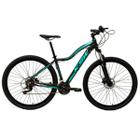 Bicicleta Aro 29 Modelo Feminino KSW MWZA Alumínio 21 Velocidades MTB Freio Mecânico