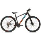 Bicicleta Aro 29 Mormaii Venice 3.1 Shimano Quadro 17 Preto/Laranja/Azul