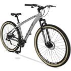 Bicicleta Aro 29 Mountain Bike Safe Alumínio 21 Marchas Freio à Disco Garfo com Suspensão