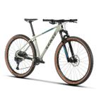 Bicicleta Aro 29 MTB Alumínio XL21' Suspensão Freios Impact Race 2023 Cinza Aqua Sense
