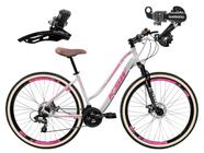 Bicicleta Aro Retro Feminina 29 KSW Sunny 21V Cambios Shimano Freio a Disco Mecânico