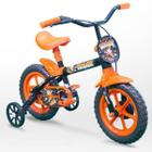 Bicicleta Baby Infantil Preto/Laranja Aro 12 Track