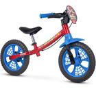 Bicicleta Balance Bike de Equilíbrio sem Pedal Masculina Homem Aranha - Nathor