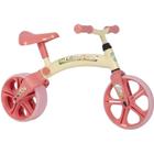 Bicicleta Balance Bike Safari Baby Beje com Goiaba Aro 10 Verden