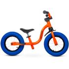 Bicicleta Balance Raiada Infantil Aro 12 até 21kg Rodas com Rolamentos Laranja Nathor