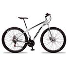 Bicicleta Bike Aço 21 Marchas Velocidades Aro 29 Branco - Ravok