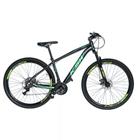 Bicicleta Bike Aro 29 KSW XLT 200 MTB Alumínio 21V Marchas Rapid Fire Cabeamento Superior Interno