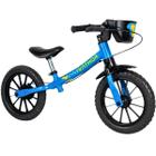 Bicicleta Bike Infantil Aro 12 Balance Bike Masculina Azul