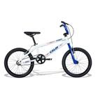Bicicleta Caloi Cross Alumínio Aro 20 Branca e Azul A16