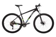 Bicicleta Caloi Explorer Expert Deore Suspensão RockShox Judy TAM M Preta