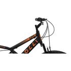 Bicicleta colli gps dupla susp. full a.26 21v preto fosco/laranja neon d