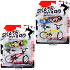 Bicicleta Com Skate De Dedo + Acessorio Board Cool Sports Colors - 20 COMERCIAL