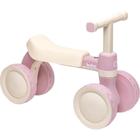 Bicicleta de Equilíbrio Infantil Rosa com Som 4 Rodas Buba - Decore Fácil Shop