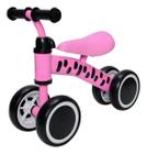 Bicicleta De Equilíbrio Zippy Toys Andador Infantil Bike Sem Pedal Cor Rosa