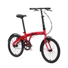 Bicicleta Dobrável ECO aro 20" com 1 marcha - Vermelho
