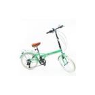 Bicicleta Dobrável Fenix Green com Campainha e Farol - Kit Marcha Shimano - 6 Velocidades