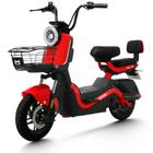 Bicicleta Elétrica Scooter Autopropelida Freio a Disco 650W 48V MD-20 Vermelha Midori