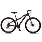 Bicicleta Euphora Aro 29 Alumínio 21v Câmbio Traseiro Shimano Freio Mecânico Rosa/Azul - Colli Bike