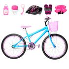 Bicicleta Feminina Aro 24 Aero + Kit Proteção