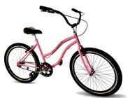 Bicicleta feminina aro 26 adulto vintage retrô sem marchas