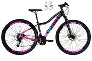 Bicicleta Feminina Aro 29 Absolute Hera 21v Freio a Disco Hidráulico Alumínio Garfo Suspensão - Preto/Rosa