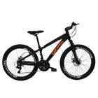 Bicicleta Gios FRX Freeride Aro 26 Freio a Disco 21 Velocidades Cambios Shimano Gios Preto Laranja