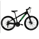 Bicicleta Gios FRX Freeride Aro 26 Freio a Disco 21 Velocidades Cambios Shimano Gios Preto Verde