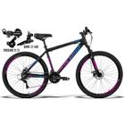 Bicicleta GTS Aro 29 Freio a Disco Câmbio Shimano 21 Marchas e Amortecedor GTS M1 Advanced