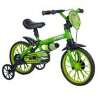 Bicicleta Infantil Absolute Aro 12 Dino Black Com Rodinha Meninos