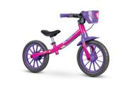 Bicicleta Infantil Aro 12 Balance Sem Pedal Feminina Nathor Equilíbrio