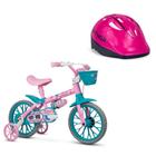Bicicleta Infantil Aro 12 Charm com Rodinhas - Rosa