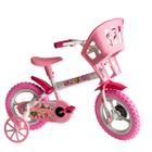 Bicicleta Infantil Aro 12 Com Rodinhas Cestinha Menino Menina