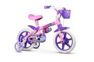 Bicicleta Infantil Aro 12 Menina Com Rodinhas Nathor Cat